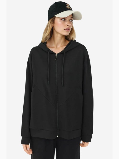 Sweat-shirt à manches longues et col zippé à motifs hiccup - Kiabi Sweat-shirt à manches longues et col zippé à motifs hiccup - Kiabi
