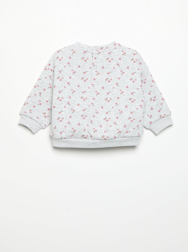 Sweat-shirt à manches longues Gris - Kiabi