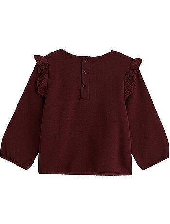 Sweat-shirt bébé en molleton aimée