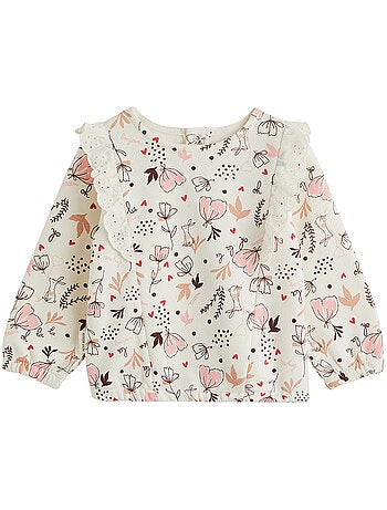 Sweat-shirt bébé en molleton aimée
