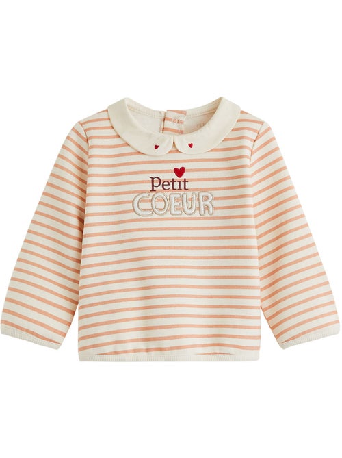 Sweat-shirt bébé en molleton Aimée - Kiabi