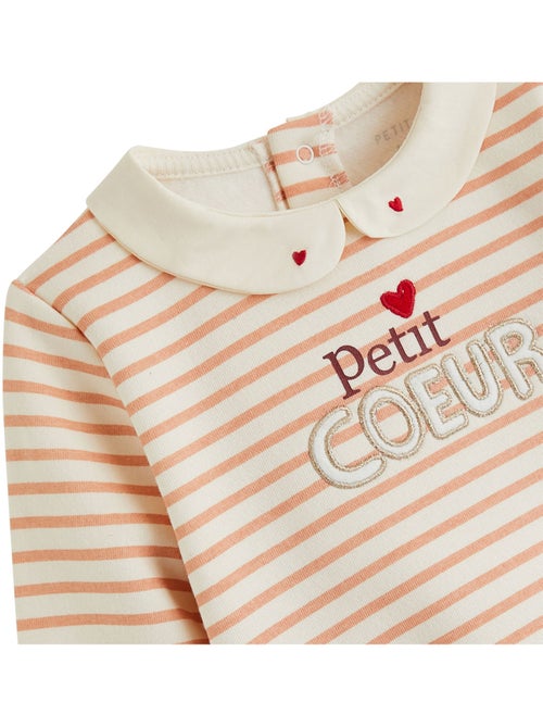 Sweat-shirt bébé en molleton Aimée - Kiabi