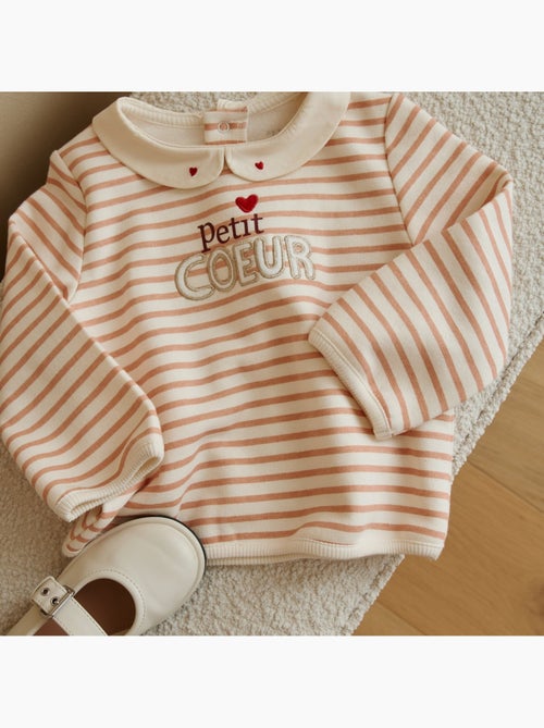 Sweat-shirt bébé en molleton Aimée - Kiabi
