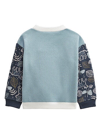 Sweat-shirt bébé en molleton Félintrépide