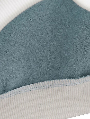 Sweat-shirt bébé en molleton Félintrépide