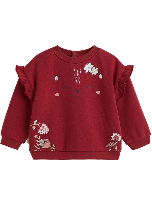 Sweat-shirt bébé en molleton Harmony - Kiabi