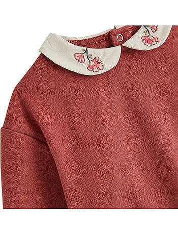 Sweat-shirt bébé en molleton léa