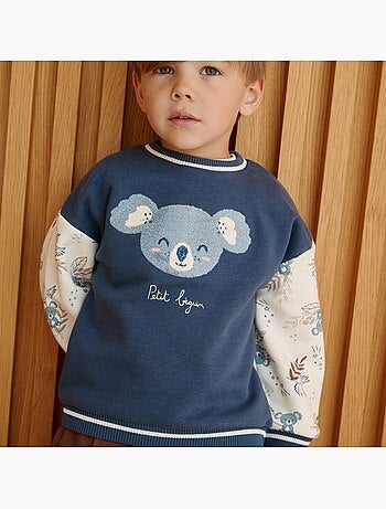 Sweat-shirt bébé en molleton mathéo