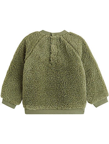 Sweat-shirt bébé en sherpa ginkgo