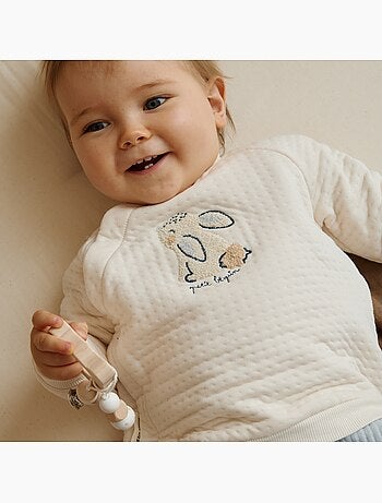 Sweat-shirt bébé voix lactée