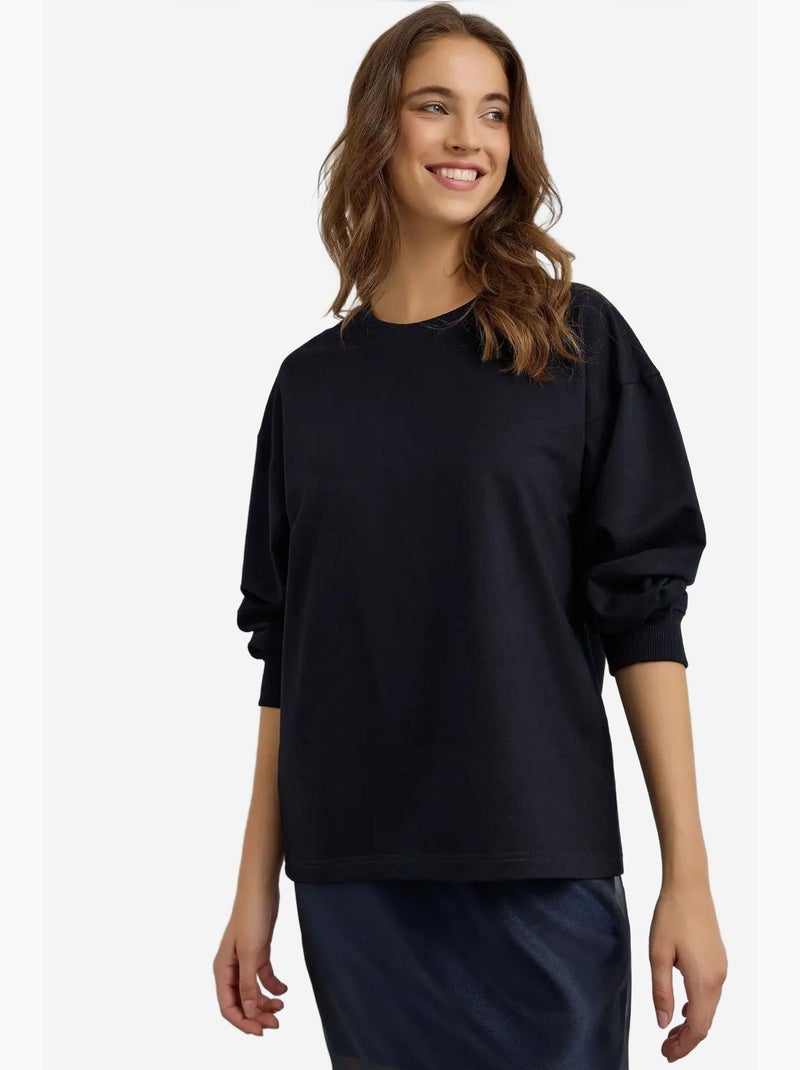 Sweat-shirt bleu marine hiccup Bleu - Kiabi