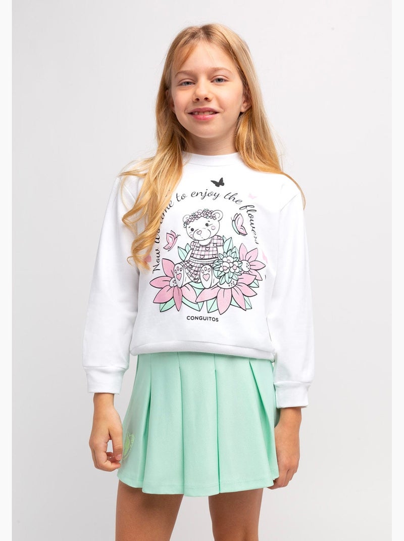 Sweat-shirt conguitos Blanc - Kiabi
