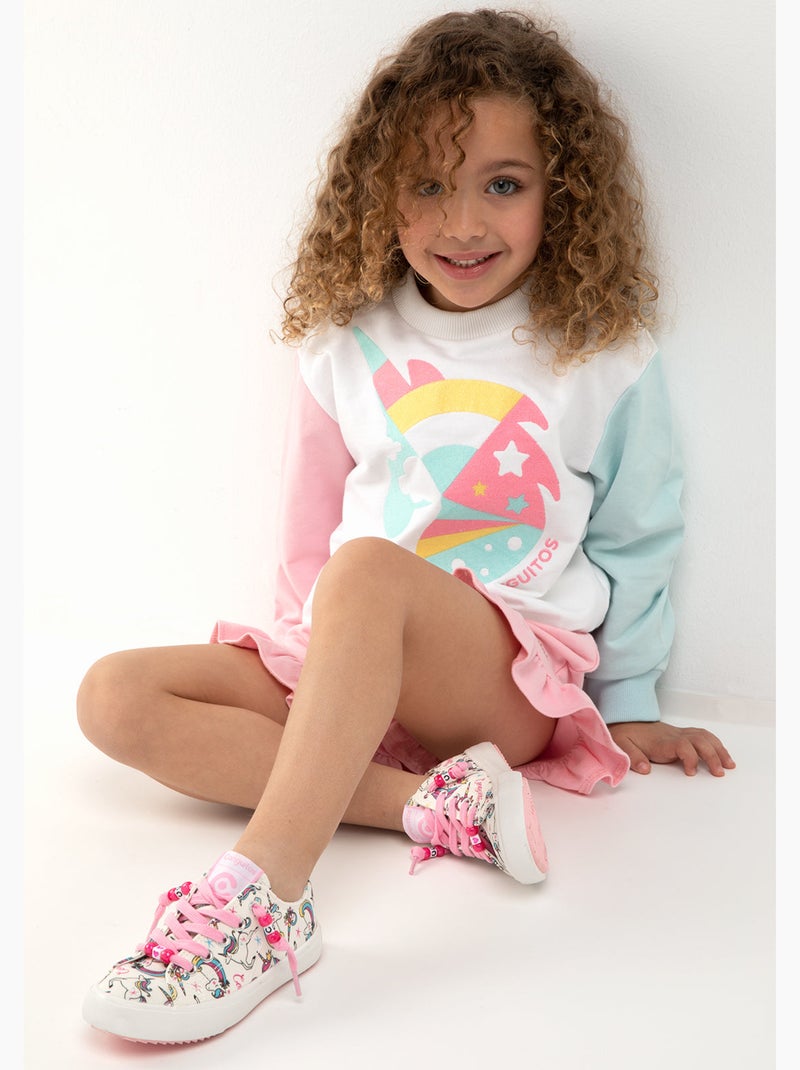 Sweat-shirt conguitos Blanc - Kiabi