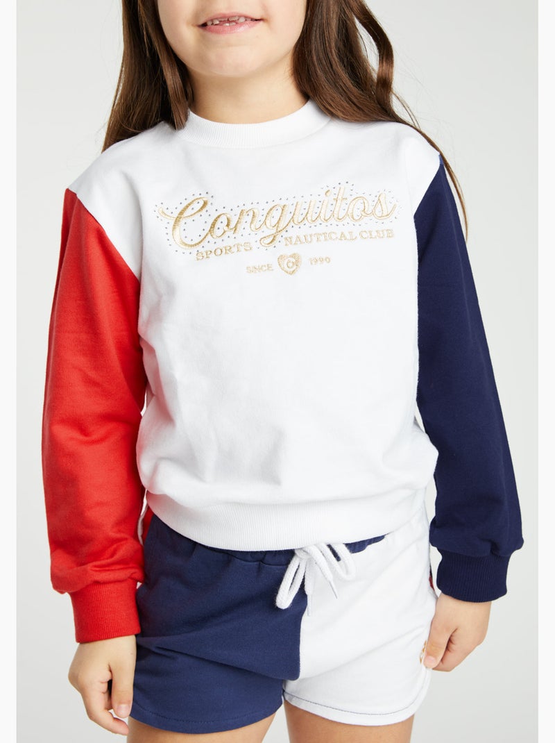 Sweat-shirt conguitos Blanc - Kiabi