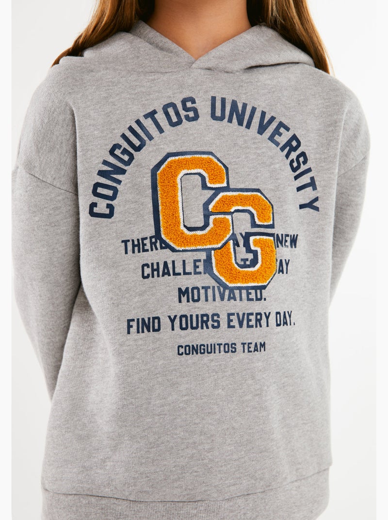 Sweat-shirt conguitos Gris Gris - Kiabi