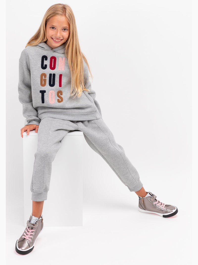 Sweat-shirt conguitos Gris Gris - Kiabi
