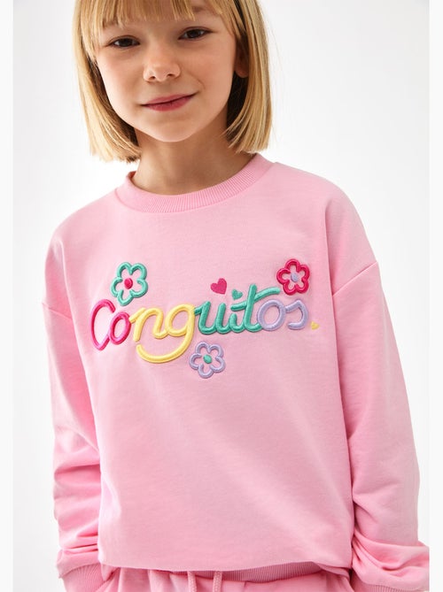 Sweat-shirt conguitos logo frontal - Kiabi Sweat-shirt conguitos logo frontal - Kiabi