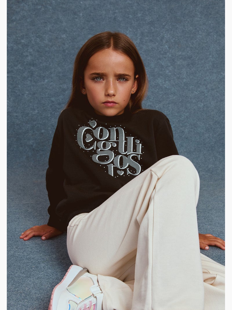 Sweat-shirt conguitos Noir Noir - Kiabi