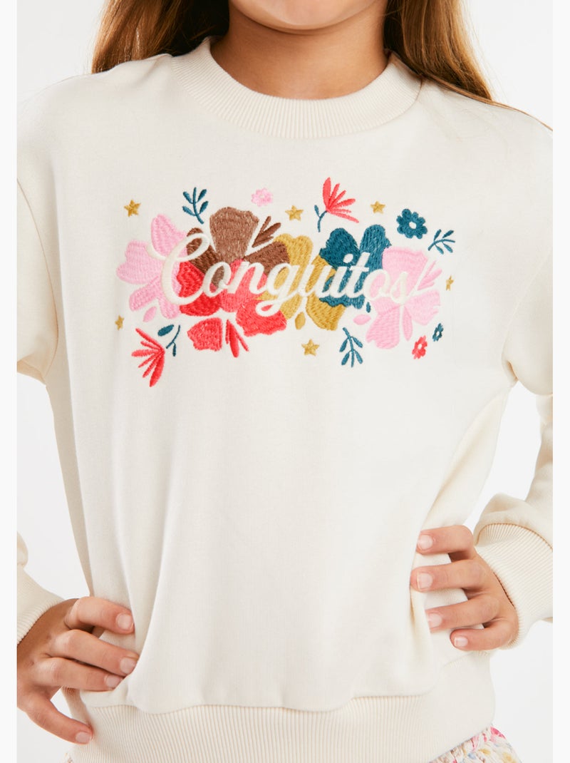 Sweat-shirt conguitos sudadera logo Blanc - Kiabi