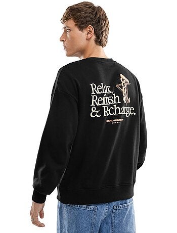Sweat-shirt coton bio homme lifestyle homme relax