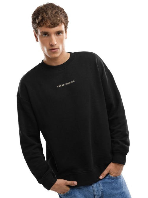 Sweat-shirt coton bio homme lifestyle homme relax - Kiabi