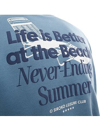Sweat-shirt coton bio homme lifestyle homme summer