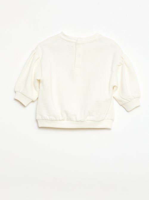 Sweat-shirt en coton avec animation sur le devant - Kiabi