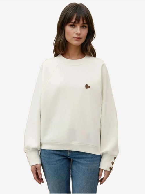 Sweat-shirt en coton brodé hiccup - Kiabi Sweat-shirt en coton brodé hiccup - Kiabi