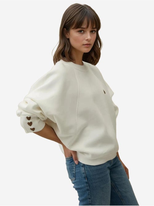 Sweat-shirt en coton brodé hiccup - Kiabi Sweat-shirt en coton brodé hiccup - Kiabi