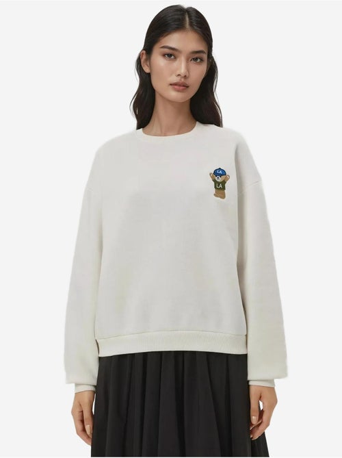 Sweat-shirt en coton brodé hiccup - Kiabi Sweat-shirt en coton brodé hiccup - Kiabi