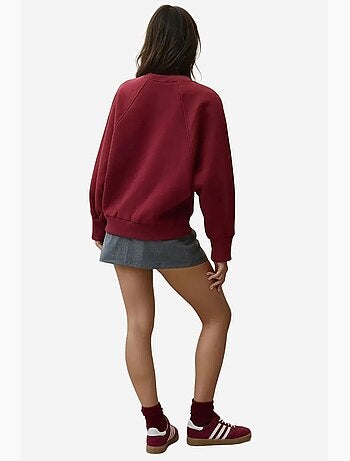 Sweat-shirt en coton brodé hiccup