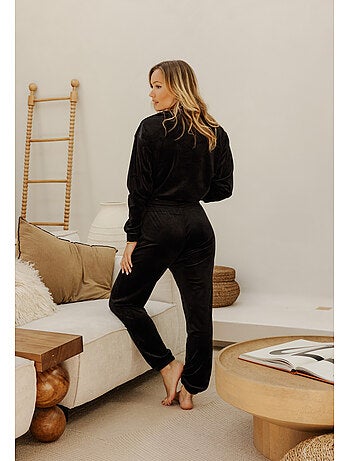 Sweat-shirt en velours charlotte