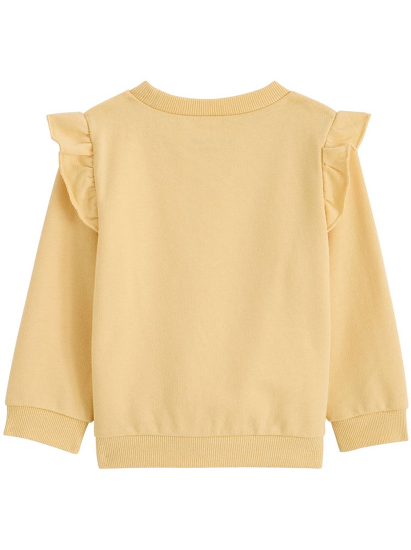 Sweat-shirt enfant Camila Jaune - Kiabi
