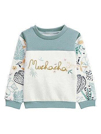 Sweat-shirt enfant en molleton holamuchacha