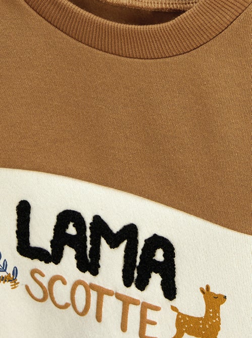 Sweat-shirt enfant en molleton Lamascotte - Kiabi