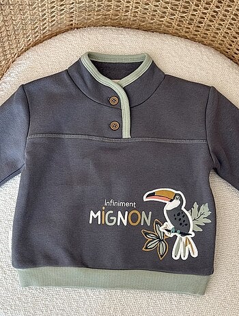 Sweat-shirt enfant en molleton ultra chaud Boavista