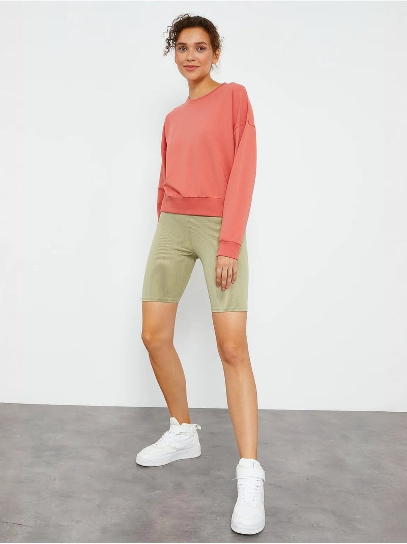Sweat-shirt femme coupe décontractée à col rond tommy Orange clair - Kiabi