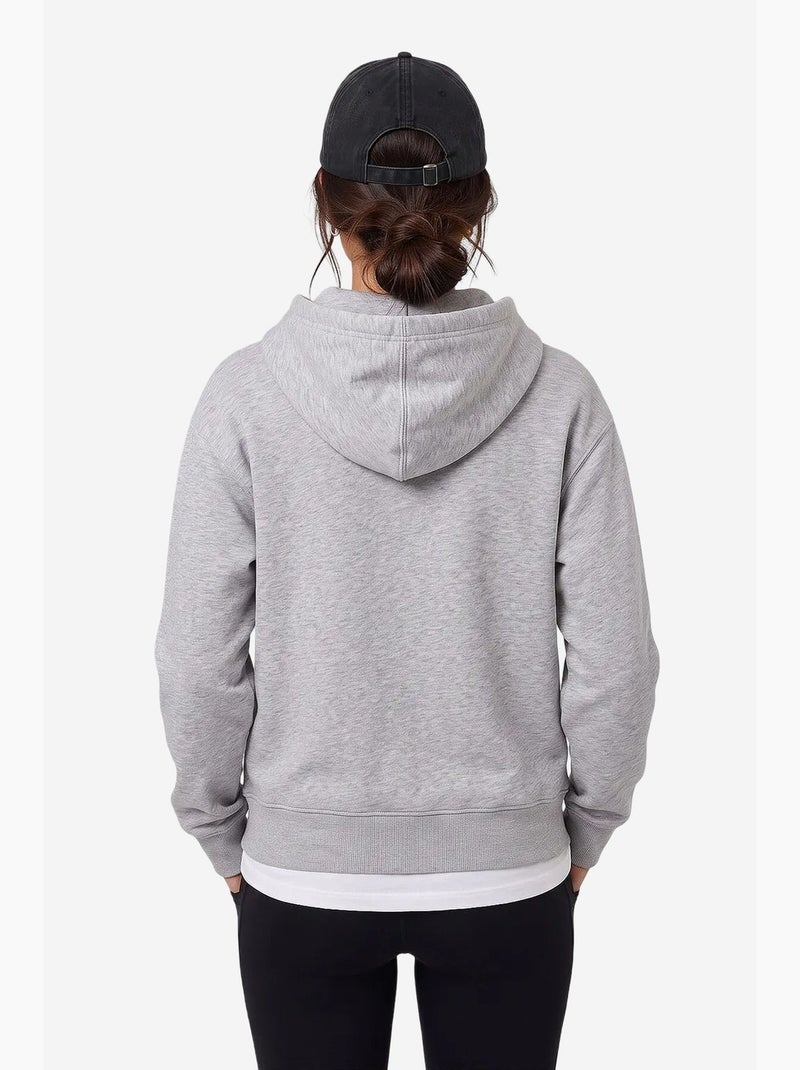 Sweat-shirt femme en coton mélangé tommy Gris clair - Kiabi