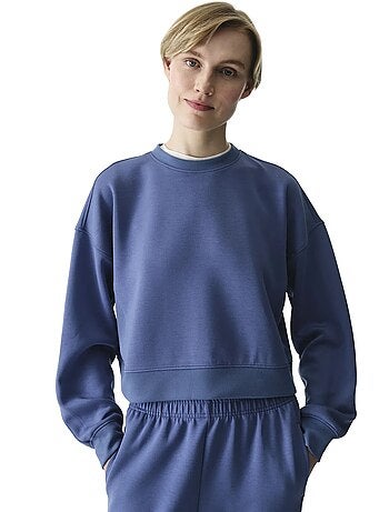 Sweat-shirt femme silky touch au toucher soyeux penti