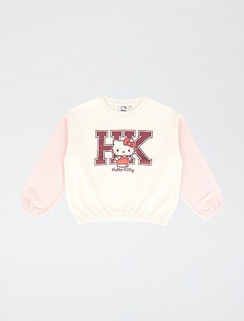 Sweat-shirt 'Hello Kitty' bicolore