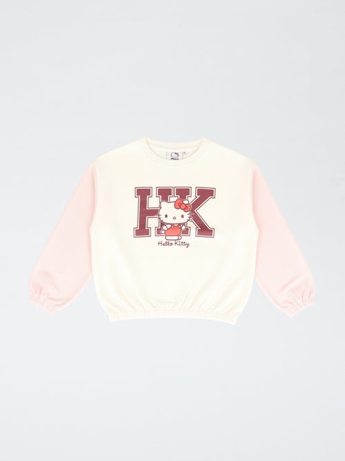 Sweat-shirt 'Hello Kitty' bicolore - Kiabi
