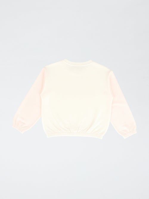 Sweat-shirt 'Hello Kitty' bicolore - Kiabi