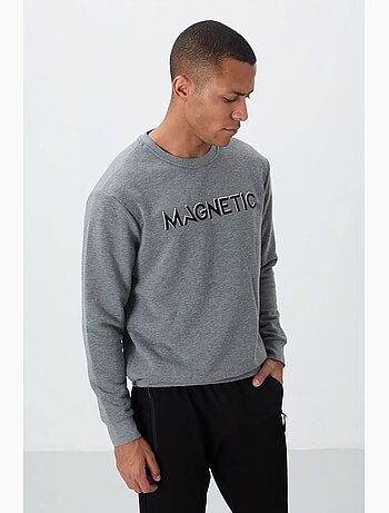 Sweat-shirt homme imprimé à col rond tommy