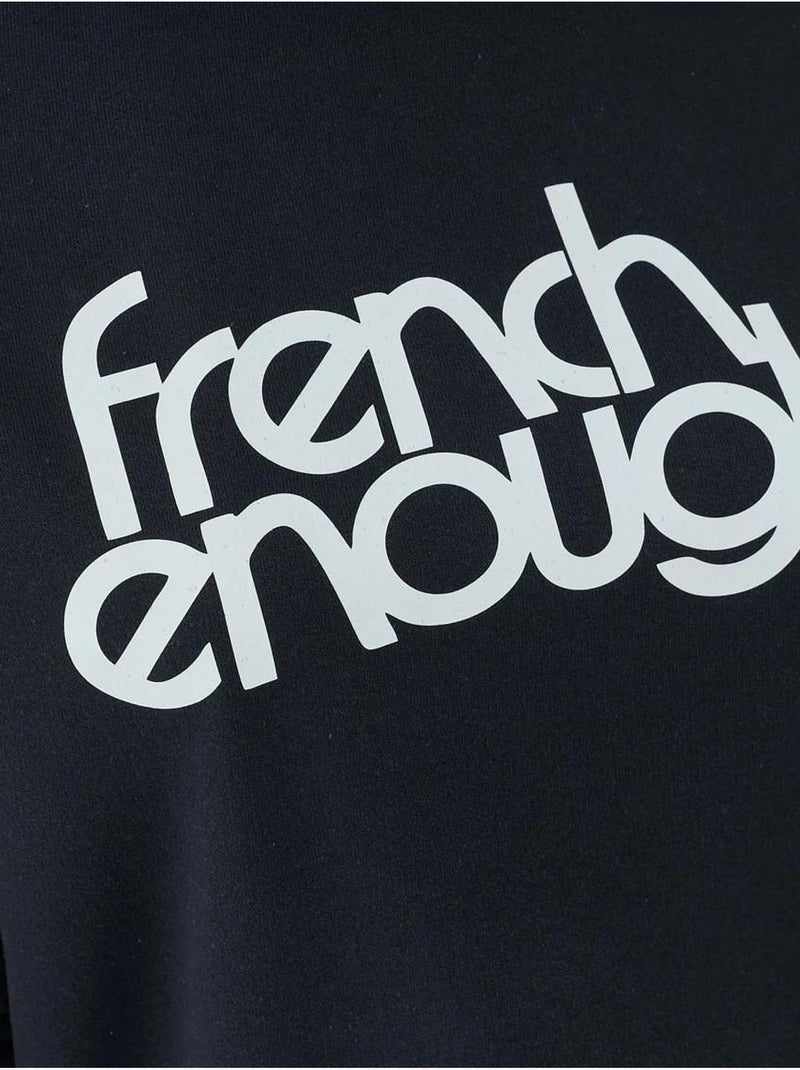 Sweat-shirt imprimé à col ras du cou et manches longues hiccup Bleu marine - Kiabi