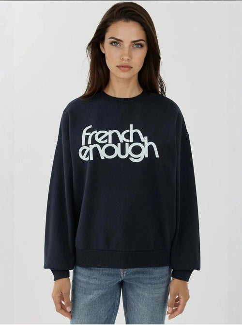 Sweat-shirt imprimé à col ras du cou et manches longues hiccup - Kiabi Sweat-shirt imprimé à col ras du cou et manches longues hiccup - Kiabi
