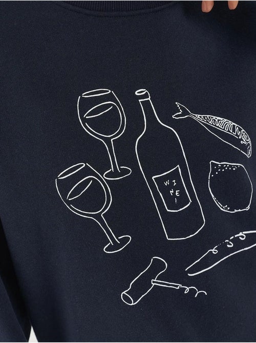 Sweat-shirt imprimé à col rond hiccup - Kiabi Sweat-shirt imprimé à col rond hiccup - Kiabi