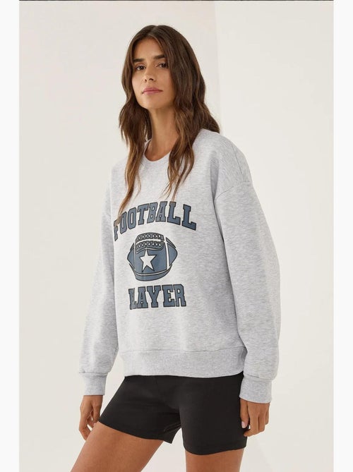 Sweat-shirt imprimé à col rond hiccup - Kiabi Sweat-shirt imprimé à col rond hiccup - Kiabi