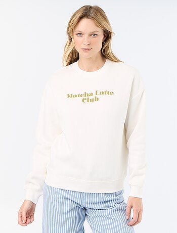 Sweat-shirt imprimé à manches longues