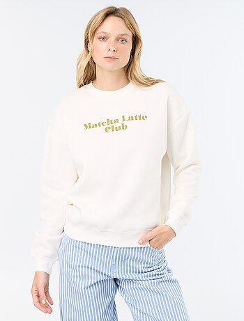 Sweat-shirt imprimé à manches longues