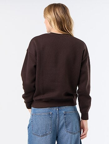 Sweat-shirt imprimé à manches longues